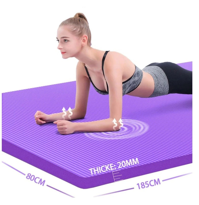 Yoga Mat Thickened, Widened And Lengthened For Beginner Women