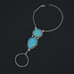 Turquoise gland bracelet