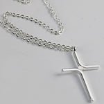 Croix Pendentif Nouveau Simple Collier Titane Acier Placage