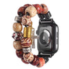 Bracelet vintage en perles de bois pour apple Watch