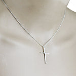 Croix Pendentif Nouveau Simple Collier Titane Acier Placage