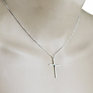 Croix Pendentif Nouveau Simple Collier Titane Acier Placage