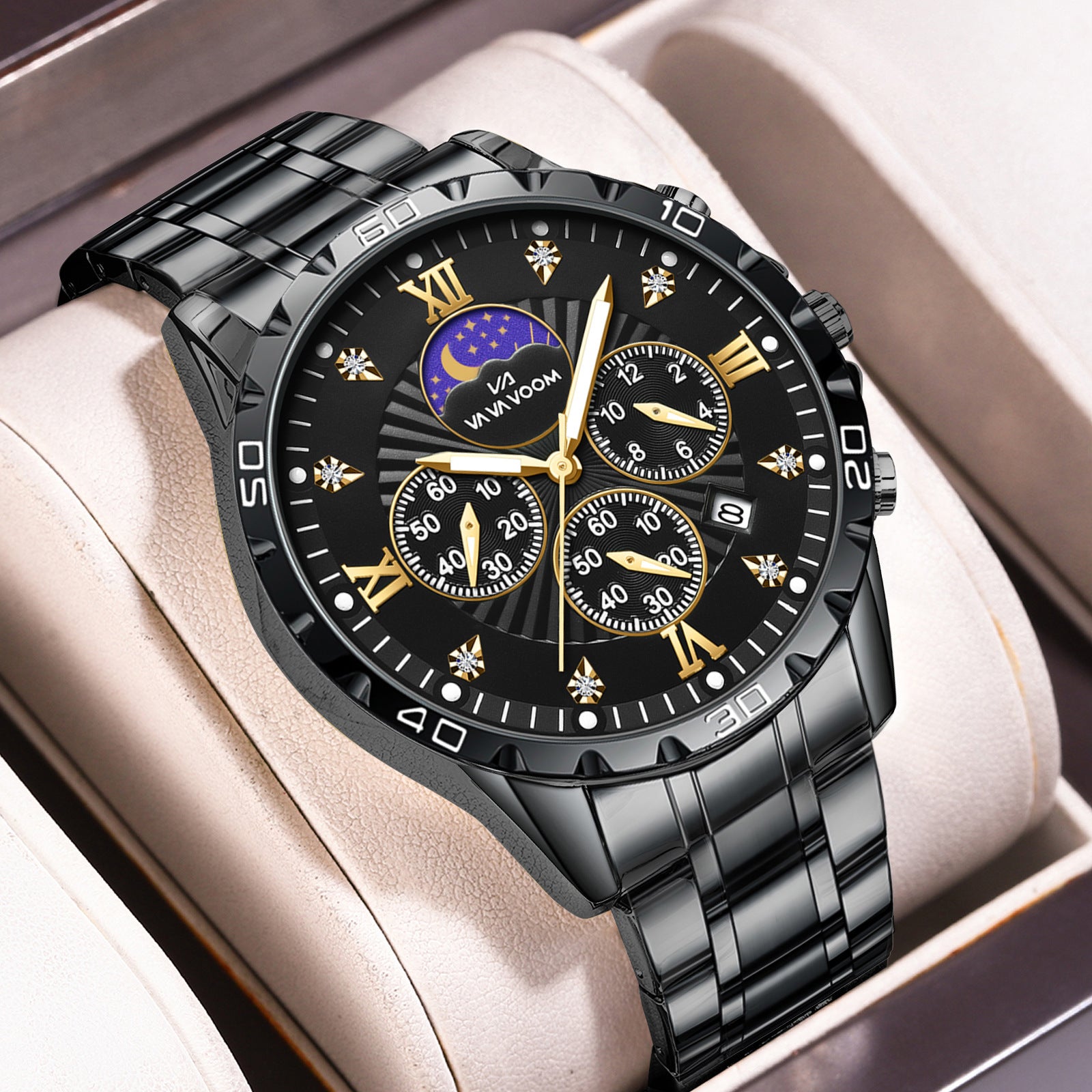 Nouvelle Montre Waterproof LuminousCalalndrier Quartz.