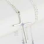 Croix Pendentif Nouveau Simple Collier Titane Acier Placage